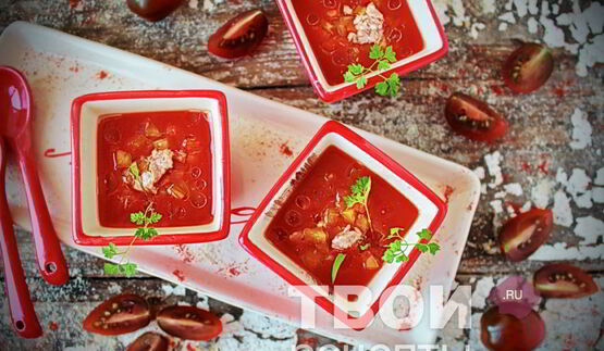 томатная окрошка