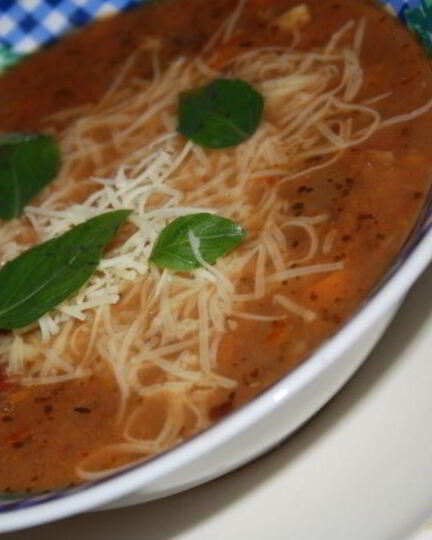 Рецепт итальянского овощной суп минестроне