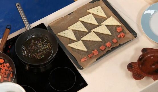 крем-суп из горбуши с овощами