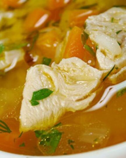 Рецепт куриного супа с рисом и овощами