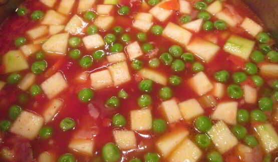 минестроне с беконом