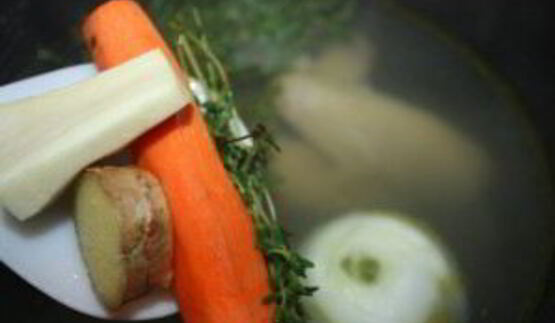 овощной суп на курином бульоне