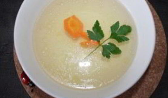 овощной суп на курином бульоне