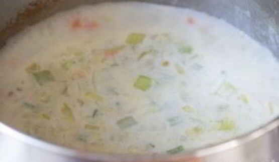 овощной суп на молоке