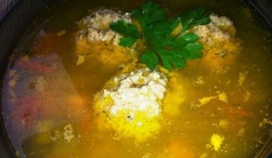 овощной суп с фрикадельками