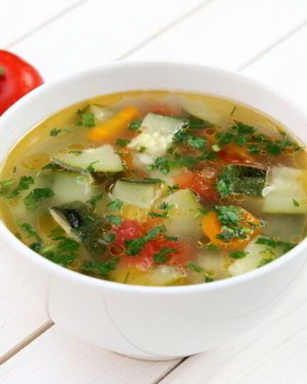 Рецепт овощного супа с кабачком