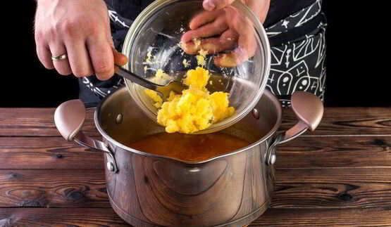 овощной суп с копченостями