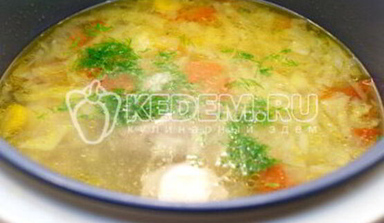 овощной суп в мультиварке