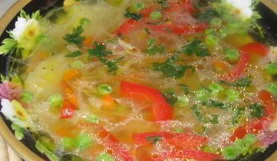 овощной суп веселенький