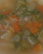 Овощной весенний суп с сыром