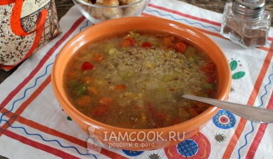 суп овощной с киноа