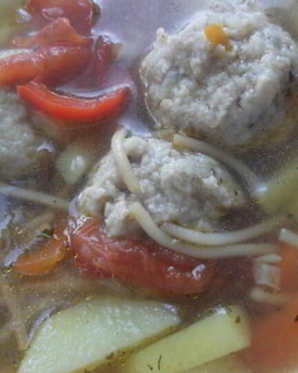 Рецепт супа с фрикадельками и овощами