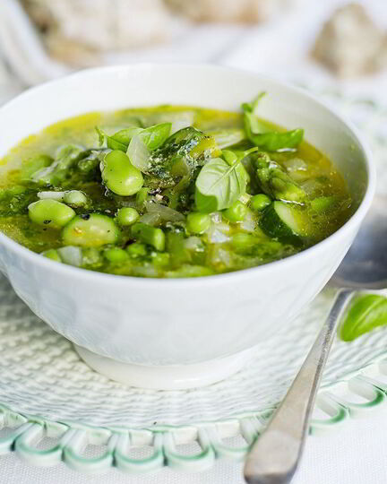 Рецепт весеннего минестроне