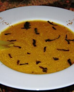 Воскресный крем-суп с цыпленком и овощами