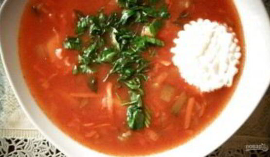 домашний рассольник с рисом