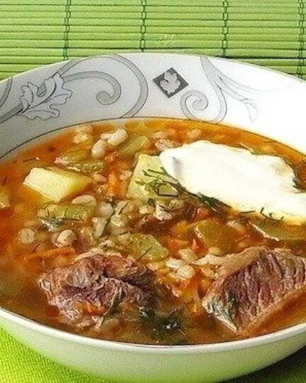 Рецепт рассольника с фасолью