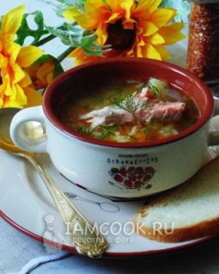 Рецепт рассольника с форелью