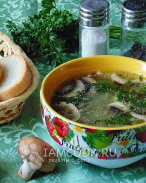 Рассольник с грибами