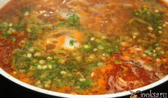 рассольник с индейкой