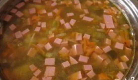 рассольник с колбасой