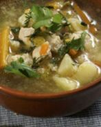 Рассольник с куриным филе