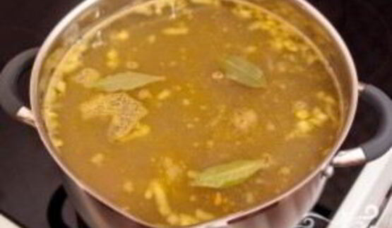 рассольник с перловкой и почками