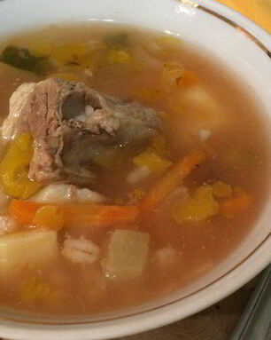 Рассольник с перловкой