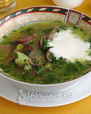 Рассольник с почками