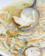 Рассольник с потрошками