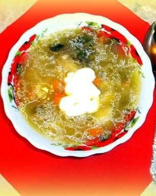 Грибные щи из квашеной капусты