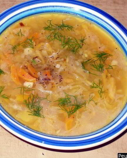 Рецепт постных щей из квашеной капусты