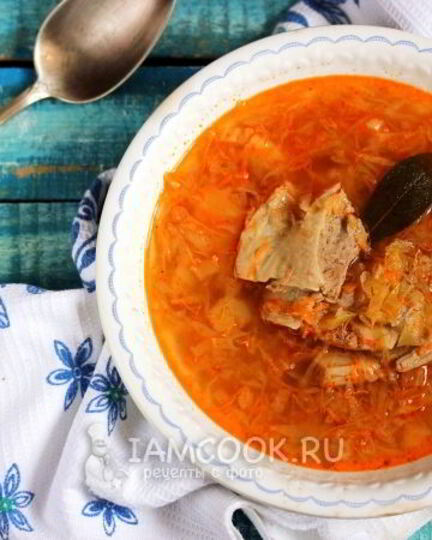 Рецепт щей с говядиной