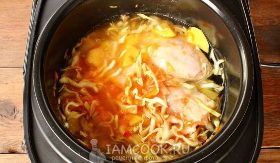 щи с курицей в мультиварке