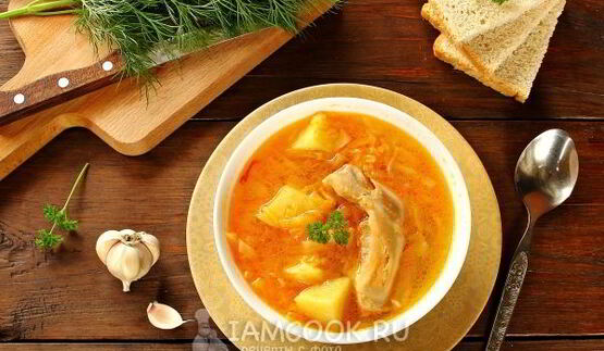 щи с курицей в мультиварке