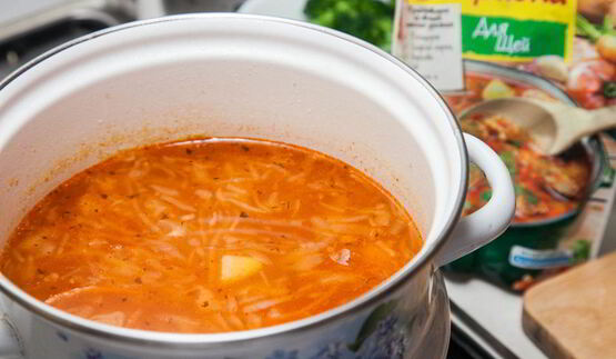 щи с квашеной капустой