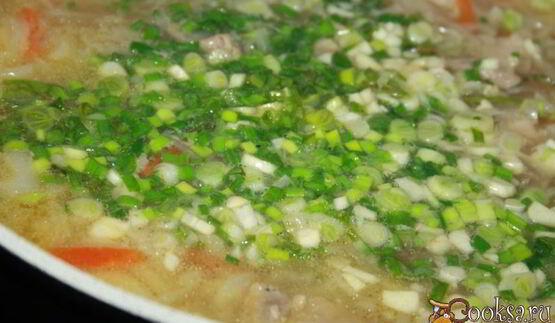 щи со свежей капустой и свиной грудинкой