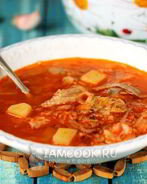 Свежие щи с курицей