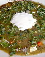 Зеленые щи щавелевые с яйцом