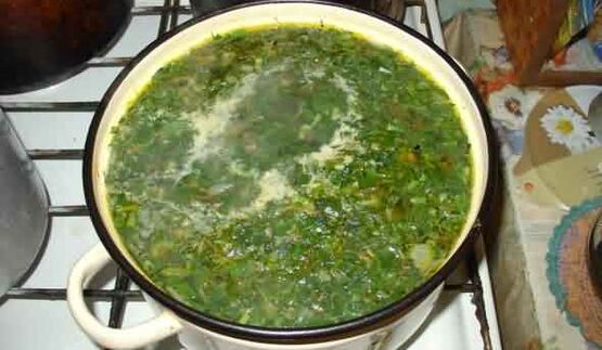 зеленые щи