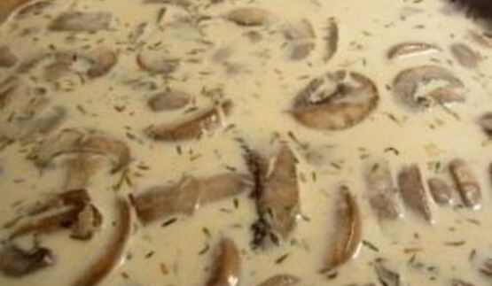 сливочный грибной суп