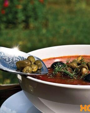 Овощная солянка с грибами