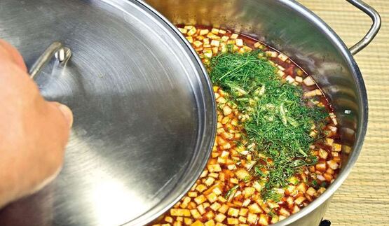 овощная солянка с грибами