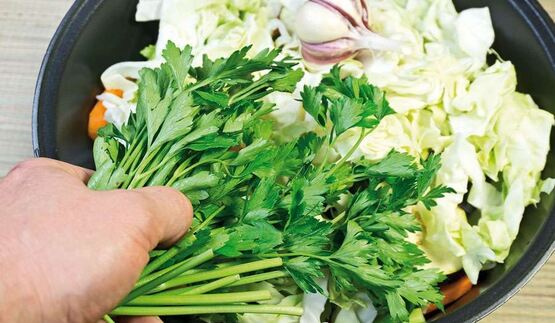 овощная солянка с грибами