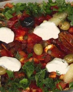 Пикантная овощная солянка