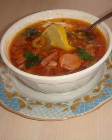 Рецепт сборной мясной солянки