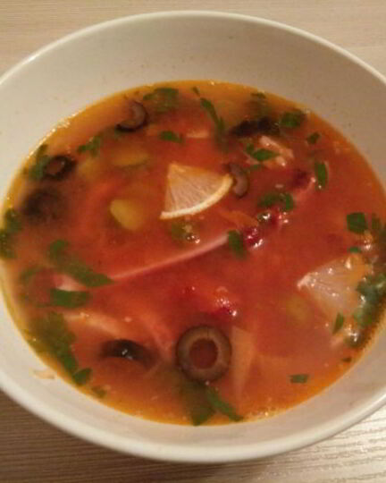 Рецепт солянки мясной сборной