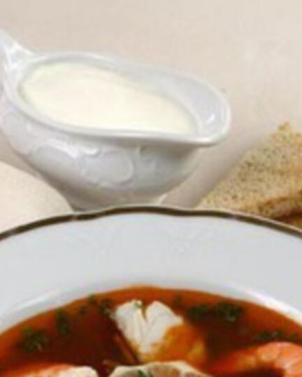 Рецепт солянки рыбной с креветками