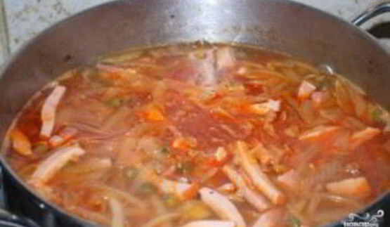 солянка с оливками