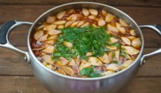 солянка с сосисками
