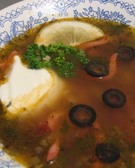 Рецепт солянки с сосиской и картошкой